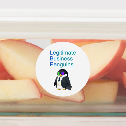 waterproof Legitimate Business Penguins sticker (Befestigt)