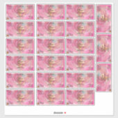 Waterproof Pink Gold Foil Cosmetics Bottle Label (Blatt)