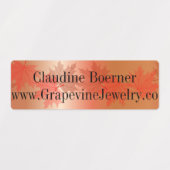 Waterproof, rechteckig etiketten (Design 2)