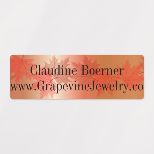 Waterproof, rechteckig etiketten (Design 2)