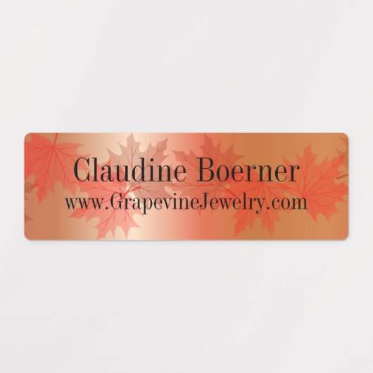 Waterproof, rechteckig etiketten (Design 1)