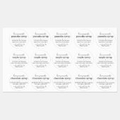 Waterproof Round Homemade Syrup Gift Label Sticker (Blatt)