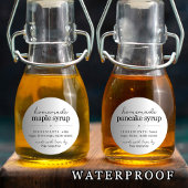 Waterproof Round Homemade Syrup Gift Label Sticker