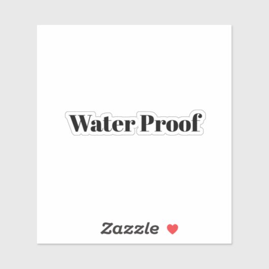 Waterproof Splash Free Package Label Black White (Blatt)