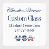 Waterproof Square Etiketten (Design 1)