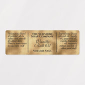 Waterproof Vintage Goldkosmetik Etiketten (Design 1)