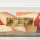 Waterproof Vintage Goldkosmetik Etiketten (Befestigt)