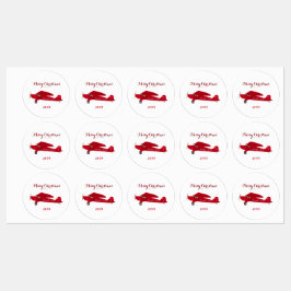 Waterproof Vinyl Product Christmas Airplane Labels Etiketten