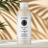 Waterproof white cosmetics bottle label add logo schaumweinetikett