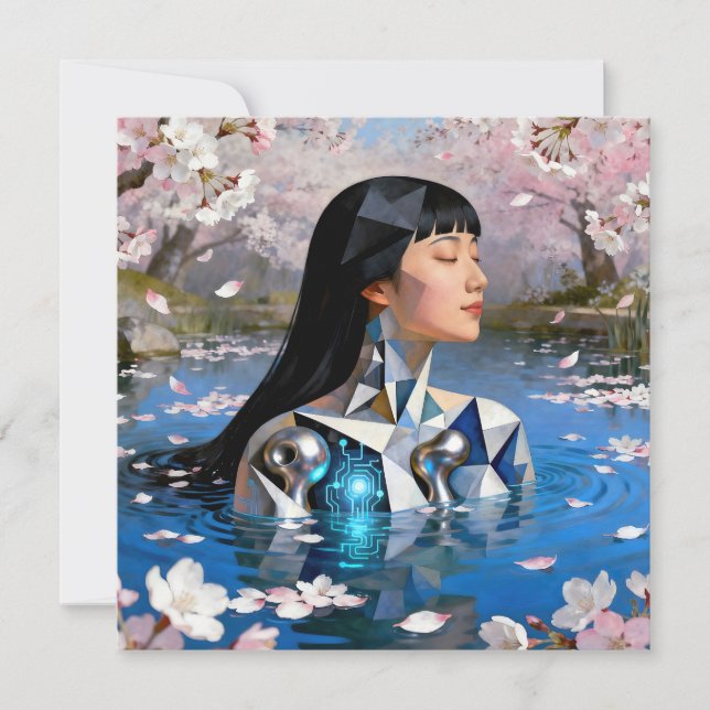 "Water's Digital Dream" - ein digitales Portrait (Vorderseite)