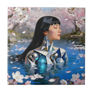 "Water's Digital Dream" - ein digitales Portrait Fliese
