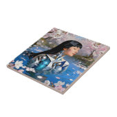 "Water's Digital Dream" - ein digitales Portrait Fliese (Seite)