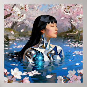 "Water's Digital Dream" - ein digitales Portrait Poster