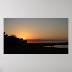 Waterscape Sunset Foto Poster