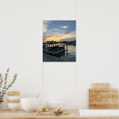 Waterscape Sunset Foto Poster (Küche)