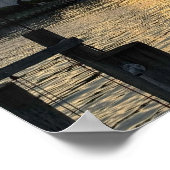 Waterscape Sunset Foto Poster (Ecke)