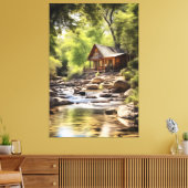 Waterside Haven Leinwanddruck (Insitu (Wohnzimmer))