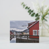 Waterside in Lofoten, Norwegen Postkarte (Stehend Vorderseite)