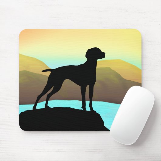 Waterside Vizsla T - Shirts, Kleid u. Geschenk Mousepad (Mit Mouse)