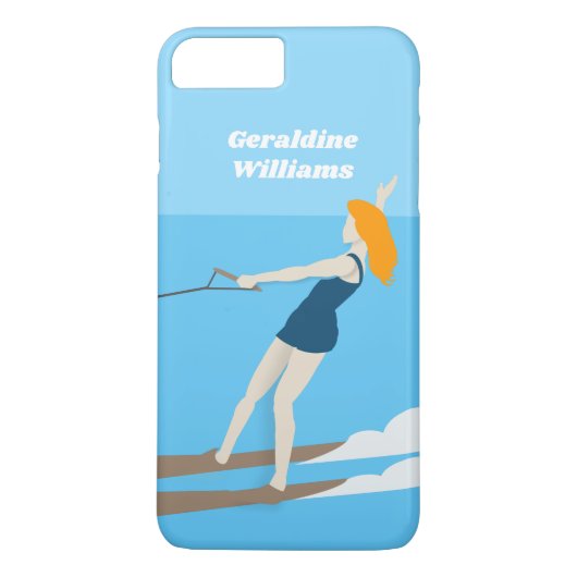 Waterski im Vintagen Stil Case-Mate iPhone Hülle (Rückseite)