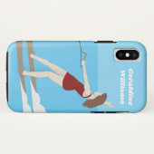 Waterski im Vintagen Stil Case-Mate iPhone Hülle (Rückseite (Horizontal))