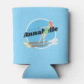 Waterski im Vintagen Stil Dosenkühler (Rückseite)