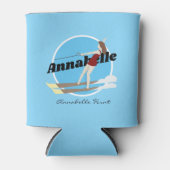 Waterski im Vintagen Stil Dosenkühler (Vorderseite)