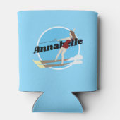 Waterski im Vintagen Stil Dosenkühler (Rückseite)