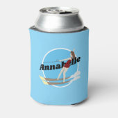 Waterski im Vintagen Stil Dosenkühler (Kanne Rückseite)