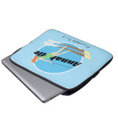 Waterski im Vintagen Stil Laptopschutzhülle (Vorne Knopf)