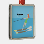 Waterski im Vintagen Stil Ornament Aus Metall (Rechts)