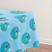 Waterski im Vintagen Stil Tischdecke (Beispiel)