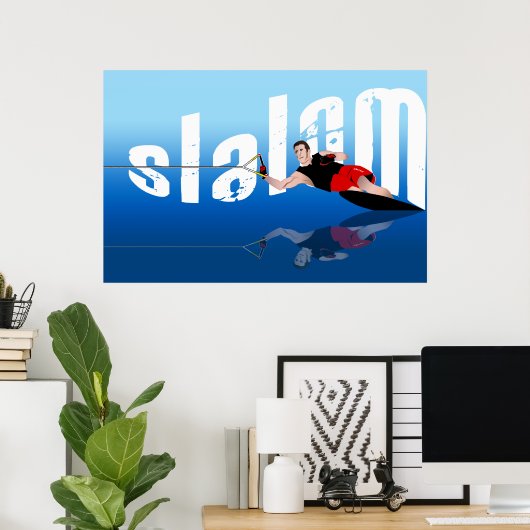 Waterski Poster (Heimbüro)