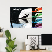 Waterski Slalom Poster - IT BRINGEN (Heimbüro)