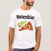 Waterskier (lustiges) Pizza-T-Shirt T-Shirt (Vorderseite)
