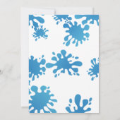 Waterslide Geburtstag Custom Einladung (Rückseite)