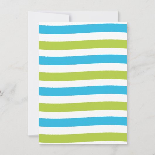 Waterslide Pool Geburtstagsparty Einladung (Rückseite)