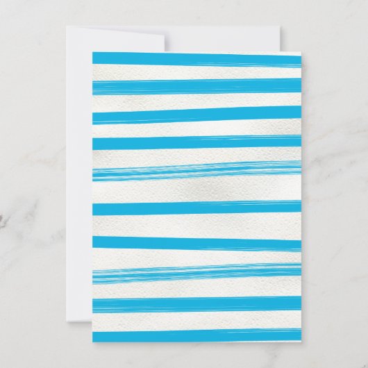 Waterslide Pool Party BIrthday Bash Einladung (Rückseite)