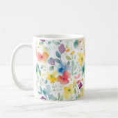 Watersolor Frühlingsblumen Tasse (Links)