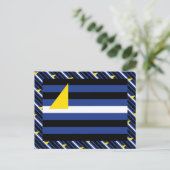 WATERSPORTS STOLZ-FLAGGE POSTKARTE (Stehend Vorderseite)
