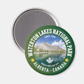 Waterton Lakes National Park Alberta Canada Magnet (Vorderseite/Rückseite)