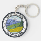 Waterton Lakes National Park Canada Abzeichen Schlüsselanhänger (Rückseite)