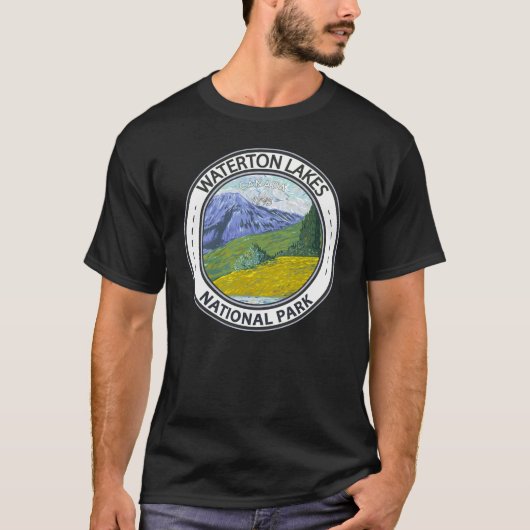 Waterton Lakes National Park Canada Abzeichen T-Shirt (Vorderseite)