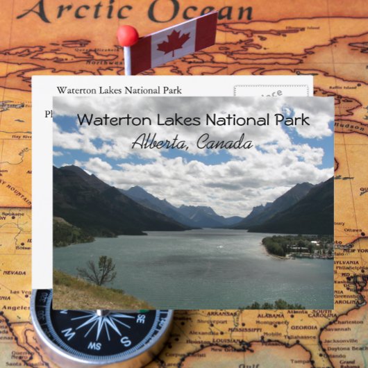 Waterton Lakes National Park, Canada Travel Foto Postkarte