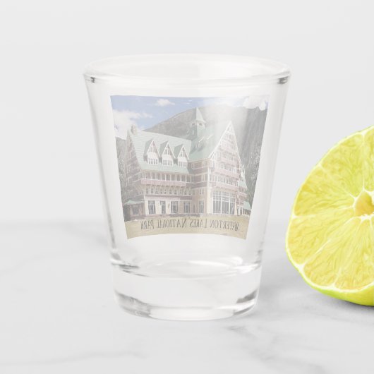 Waterton Lakes National Park, Kanada Schnapsglas (Rückseite)