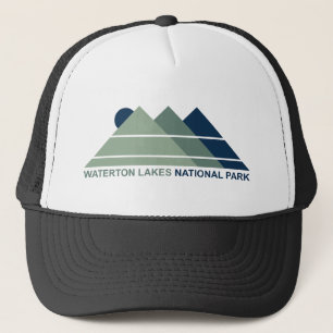 Waterton Lakes National Park Mountain Sun Truckerkappe