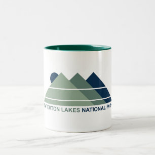 Waterton Lakes National Park Mountain Sun Zweifarbige Tasse