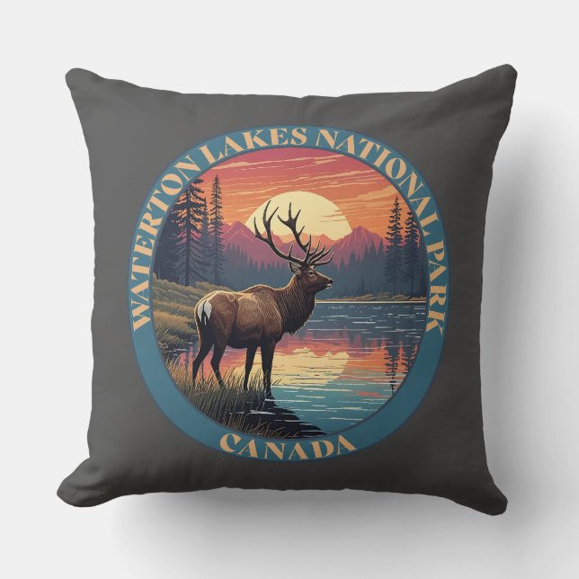 Waterton Lakes National Park of Canada Kissen (Vorderseite)