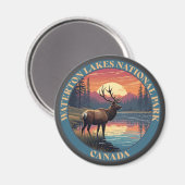 Waterton Lakes National Park of Canada Magnet (Vorderseite/Rückseite)