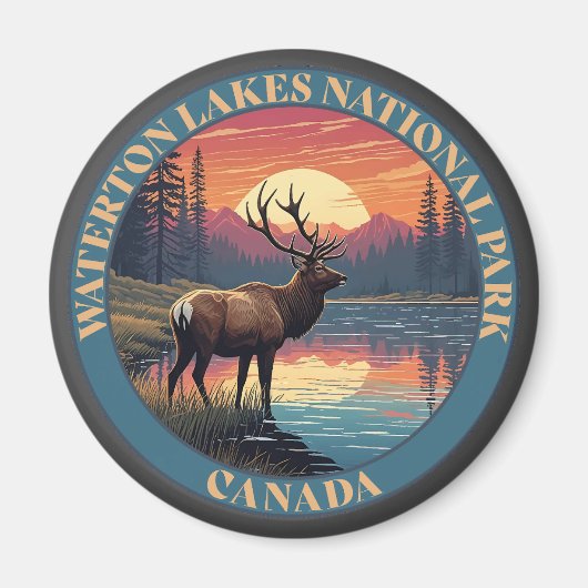 Waterton Lakes National Park of Canada Magnet (Vorne)